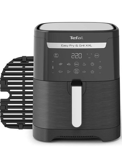 اشتري Tefal 2*1 Air Fryer & Grill , 6.5 L, 8 Preset Programs, 1830 Watt, Touch, Digital, non-stick basket, Black – EY8018EG 6.5 L 1830 W EY8018EG Black في مصر