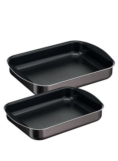 Buy Tefal Xlintense Rec.Oven Tray Set(30-35) Dark Red 30-35cm in Egypt