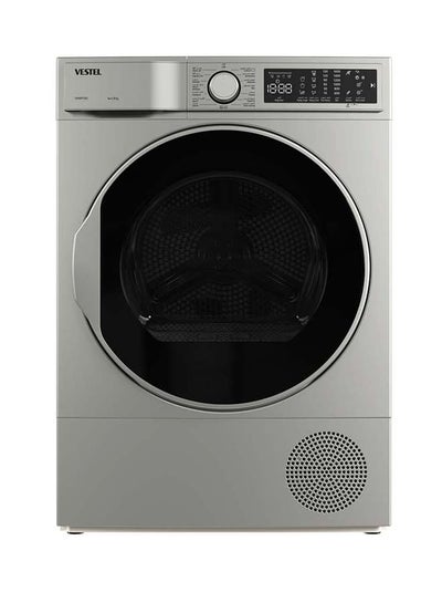 Buy Vestel Dryer, 8 kg, Condenser, 15 Programs, Turkish, Silver TDH8SPT3DS TDH8SPT3DS Sliver in Saudi Arabia