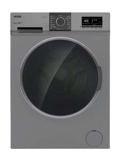 Buy Vestel Front Loading Washing Machine, 12 kg, Turkish, Silver WB12124DS WB12124DS Sliver in Saudi Arabia