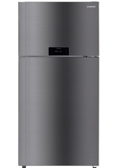 Buy Daewoo Double Door Refrigerator,19.7Cu.Ft, 557L, 351 kW FN-G717NTIBD Silver in Saudi Arabia