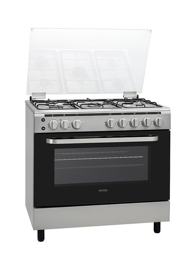 اشتري Vestel Gas Oven 60x90, Light Grate FG9E5086NX FG9E5086NX Sliver في السعودية