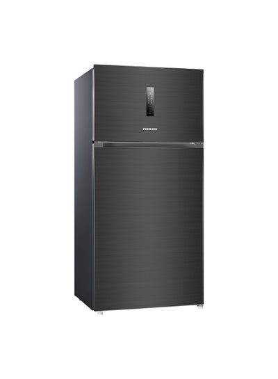 اشتري 800L Gross & 580L Net Double Door No Frost Top Mount Refrigerator, Digital Display, Silent & Energy Efficient, Inverter Compressor Big Fridge, Frost-Free, Best for Home & Kitchen - 438 W NRF801FSSINV Statinless Steel Finish في الامارات