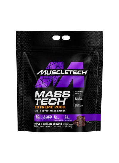 Buy Muscletech Mass Gainer Protein Powder, Mass-Tech Extreme 2000, Muscle Builder Whey Protein Powder, Protein + Creatine + Carb, Max-Protein Weight Gainer for Women & Men, Chocolate, 20 lbs in UAE