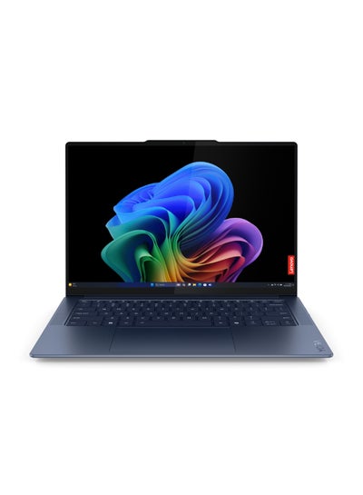 اشتري Yoga Slim 7 14Q8X9 Laptop With 14.5-Inch Display, Qualcomm Snapdragon X Elite Processor/32GB RAM/1TB SSD/Integrated Graphics/Windows 11 English/Arabic Cosmic Blue في السعودية