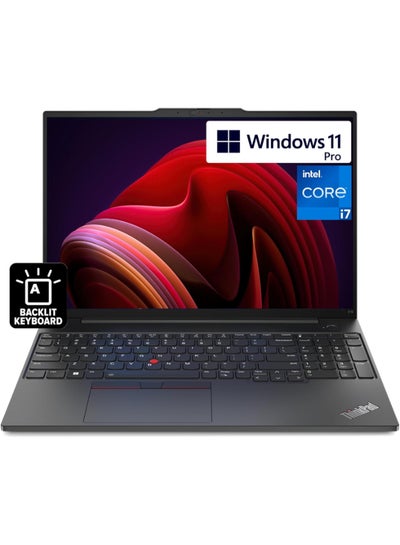 Buy ThinkPad E16 Laptop With 16-Inch Display, Intel Core i7-1355U Processor/40GB RAM/1TB SSD/Intel Iris XE Graphics/Windows 11 Pro English Black in Egypt