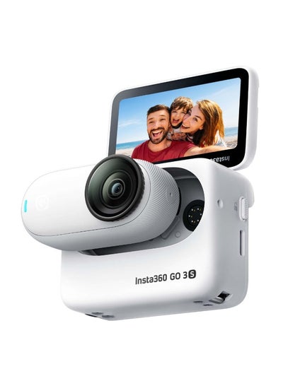 Buy GO 3S Arctic White (128GB) - Small 4K Vlog Camera, Hands-Free POV, Mount Everywhere, Stabilization, 140 Min Battery Life, 10m Waterproof, AI Edition, for Vlog - White in UAE