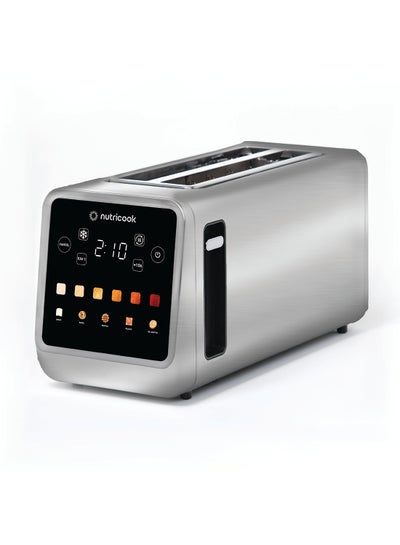 Buy Toasti Digital Toaster - 4-Slice with Intuitive Touch-screen Display, 6 Shade Settings, 5 Bread Options, Favorite Button, Warming Rack, Crumb Tray,  Reheat | Defrost, 2 Years Warranty 1450 W Toasti Silver in UAE