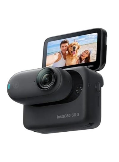 Buy GO 3S Midnight Black (128GB) - Small 4K Vlog Camera, Hands-Free POV, Mount Everywhere, Stabilization, 140 Min Battery Life, 10m Waterproof, AI Edition, for Vlog - Black in Saudi Arabia