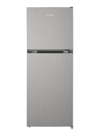 Buy 260L Gross,Double Door Top Mounted Refrigerator with Multi Air Flow System,No-Frost Cooling with Electronic Touch Temperature Control,Door Alarm, 10 Year Compressor Warranty KR RFF 260SM Silver in UAE