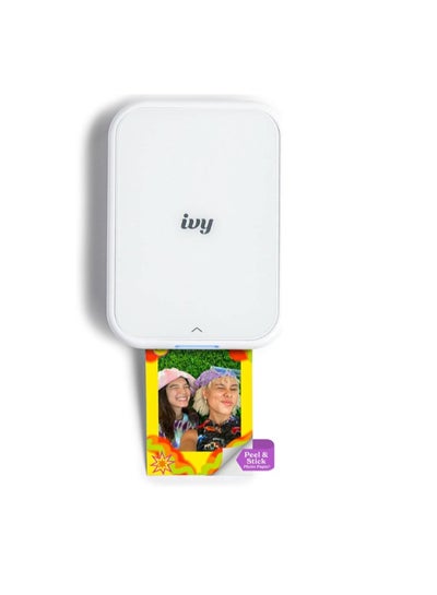 Buy 2 Mini Photo Printer, Print From Compatible iOS & Android Devices, Sticky-Back Prints, Pure White IVY in UAE