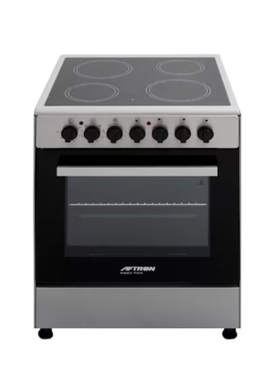 Buy 60x60 Free Standing Electric Cooking Range AFERVC6090BFMT Silver in UAE