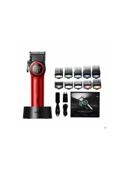 اشتري V-001 Professional Hair Clippers For Men RED في مصر