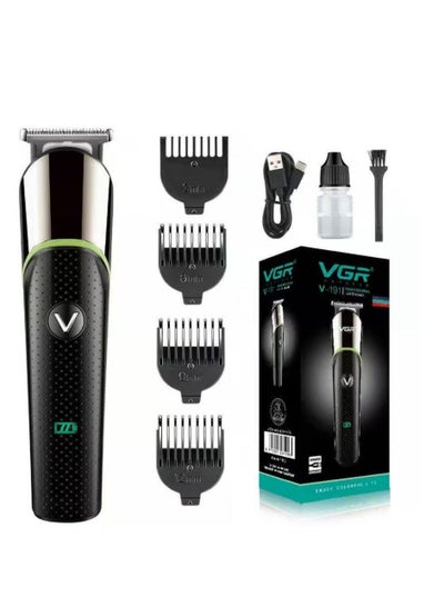 Buy VGR Rechargeable Hair Trimmer and Clipper, Black - V-191 in Egypt