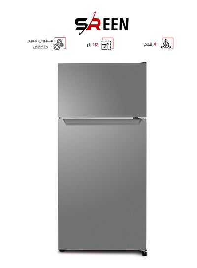 اشتري Double Door Refrigerator - 4 Feet - 112 Liters SRTM145DF Silver في السعودية