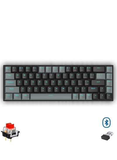 Buy K662 Gwern Dual Mode Wireless, Bluetooth Gaming Mechanical Keyboard, Red Switch in Egypt