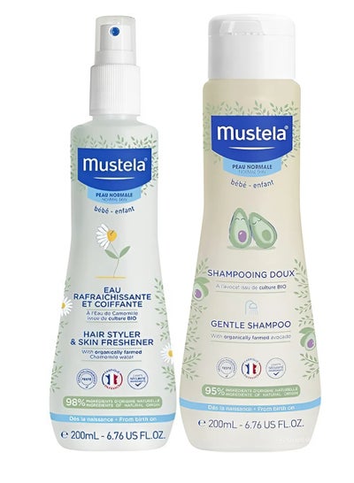 Buy Set Of Mix Baby Skin Freshener For Hair and Body And Gentle Baby Shampoo With Avocado 200ml in UAE