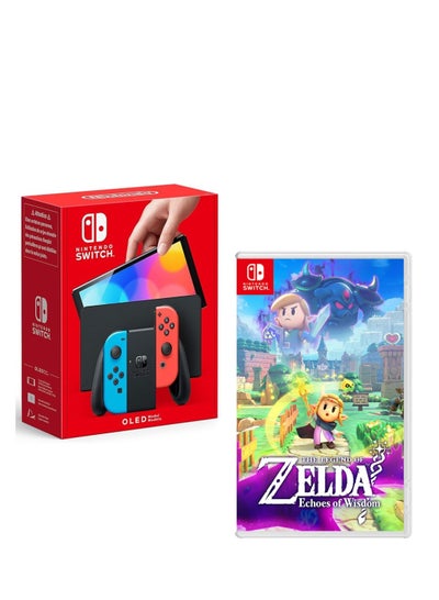 اشتري Nintendo Nintendo Switch (OLED Model)Blue & Red - Internation Version with Nintendo Switch The Legend of Zelda: Echoes of Wisdom في الامارات