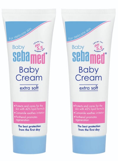 اشتري Pack Of 2 Sebamed Baby Cream Extra Soft 50ml في السعودية