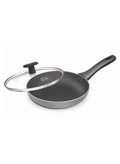 اشتري Black Pearl Induction Fry Pan With Glass Lid, 26 Cm /2.2 Litre Grey في الامارات