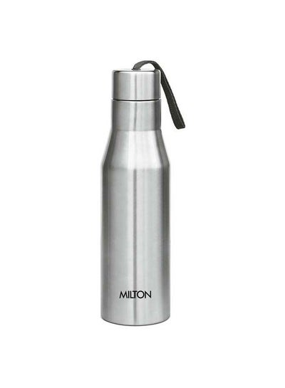 Buy Super 1000 Stainless Steel Water Bottle, 1000 Ml, Silver | Leak Proof | Office Bottle | Gym Bottle | Home | Kitchen | Hiking | Treking Bottle | Travel Bottle Silver in UAE