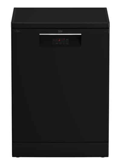 Buy Free-Standing Dishwasher - 14 Place Settings - 5 Program 60 cm Full Size - Stainless Steel - Time Delay - Half Load BDFN15421B Black in Egypt