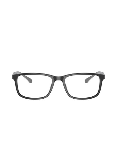 Buy Unisex Rectangular Shape Plastic Eyeglass Frames 5378 - Lens Size: 53 Mm - Shiney Black in Saudi Arabia