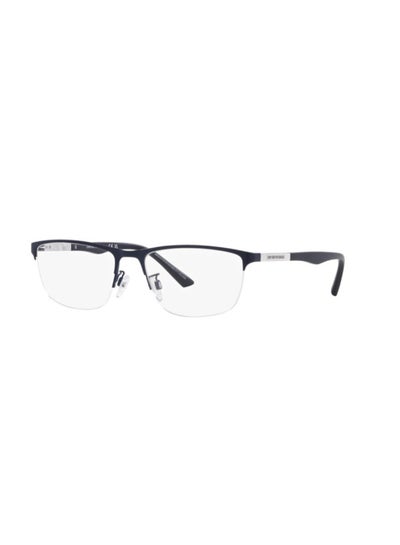 اشتري Unisex Rectangular Shape Plastic Eyeglass Frames 3018 - Lens Size: 54 Mm - Matte Blue في السعودية