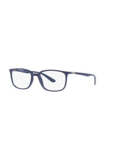 Buy Men's Rectangular Shape Plastic Eyeglass Frames 5207 - Lens Size: 54 Mm - Matte Blue in Saudi Arabia