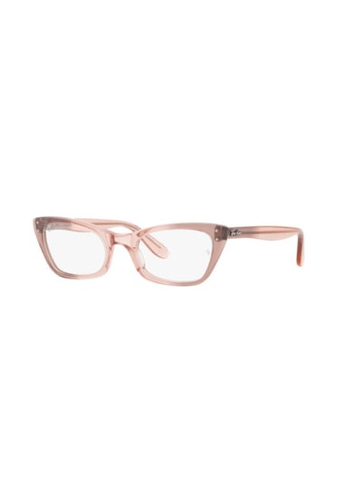 Buy Women's Cat Eye Shape Plastic Eyeglass Frames 8148 - Lens Size: 51 Mm - Transparent Pink in Saudi Arabia