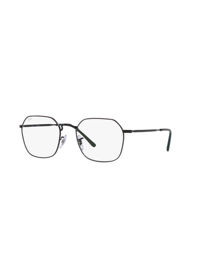 Buy Unisex Hexagon Shape Plastic Eyeglass Frames 2509 - Lens Size: 51 Mm - Black in Saudi Arabia