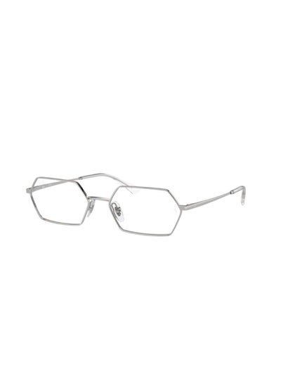 Buy Unisex Plastic Eyeglass Frames 2501 - Lens Size: 54 Mm - Silver in Saudi Arabia