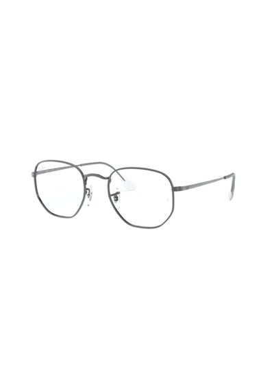 اشتري Men's Oval Shape Plastic Eyeglass Frames 2502 - Lens Size: 51 Mm - Gunmetal في السعودية