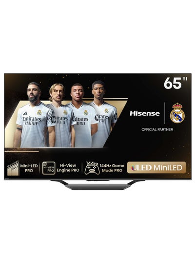 اشتري 65 Inches ULED 4K Smart TV | Mini-LED | QLED | 144Hz | Dolby Vision | HDR 10+ | Dolby Atmos | Full Array Local Dimming | 2.1 Ch Sound | Google TV - 65U7N Black في السعودية