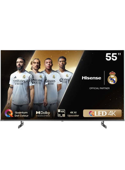 Buy 55 Inch 4K QLED Smart TV | Quantum Dot Colour | VIDAA System | Dolby Atmos | Smooth Motion | AI Picture | Voice Control | Smart Home Ready | (2024) Model - 55Q6N Black in Saudi Arabia