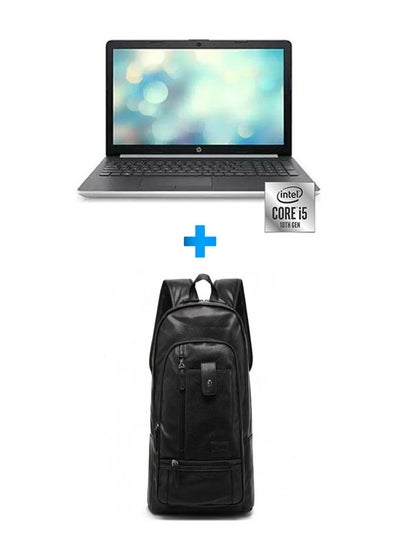 Buy 15-Dw3088Ne Laptop With 15.6 Inch FHD /Core I5-1135G7 /8 GB Ram /512 GB SSD /Geforce Mx350/ Free Dos/ English/Arabic Silver With Casual Leather Laptop Backpack Black English/Arabic Silver in Egypt