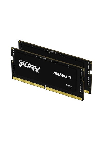 Buy FURY Impact DDR5 32GB (2*16) Laptop Memory, 5600MT/s Memory Speed, CL40 Latency, Non-ECC Unbuffered SODIMM, 262 Pin, 1.1 Voltage, Black | KF556S40IBK2-32 32 GB in UAE