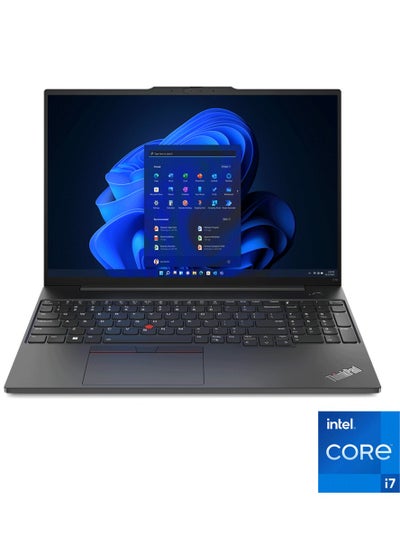 Buy Lenovo Laptop 16-Inch WUXGA IPS- ThinkPad E16 - Core i7-1355U - 8GB/512GB SSD-DOS English black in Egypt