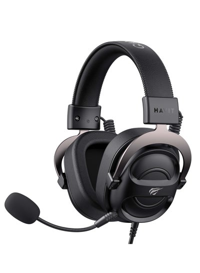 اشتري Gaming Headset , Model H2002E Black , Over Ear Wired ( 7.1 USB - 3.5 Port) , cable High Magnetic 50mm Speaker With 3.5mm Plug Version Microphone for PC, Laptop, PS4, Xbox, Switch في مصر