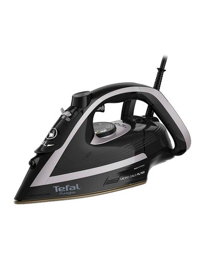 اشتري TEFAL Steam Iron | Puregliss | 3000 W |Anti-Stain Protection | Exceptional Glide | Safety Auto-Off | FV8062G0 270 ml 3000 W FV8062G0 Black في الامارات