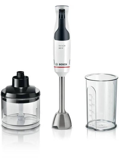 اشتري Series 4, Hand blender, ErgoMaster, 800 W, White, Black grey MSM4W420 multicolour في مصر