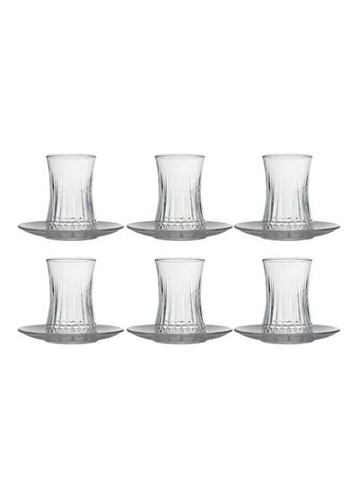 Buy Elysia 12 Piece Tea Set Clear in Egypt