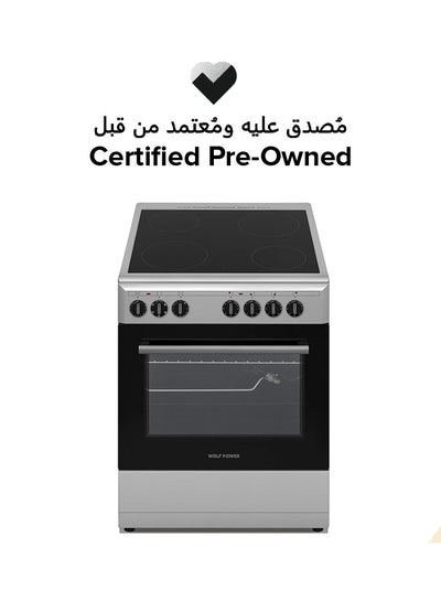 اشتري Certified Pre Owned - Freestanding 60X60 cm Ceramic Cooker ‎WCR6060CERMF - BL Silver في الامارات