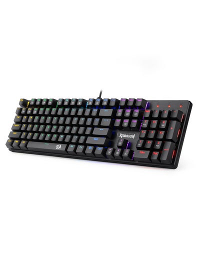 Buy K608 Elite Valheim Mechanical Gaming Keyboard (RGB Design), Tactile Brown Switch, 104 Keys, Rainbow LED Backlight, Wired Keyboard, Full Rollover Keyboard, US QWERTY Keyboard in Egypt