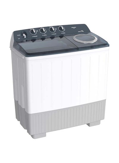 Buy Twin Tub Semi Auto 7 kilo Washing Machine, Easy to Move, Noiseless, High Quality, White WSG70 White in Saudi Arabia