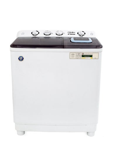 Buy Large  Semi Automatic Twin Tub Washing Machine With Turbo Wash Technology, Top Load Mechanism, 12.5 Kg Capacity With magic Filter CK614 White in UAE