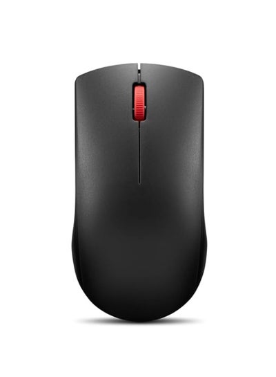 اشتري Lenovo 150 Wireless Compact Mouse, 1K DPI Optical sensor, 2.4GHz Wireless NanoUSB, 10m range, 3button(left,right,scroll) upto 3M left/right clicks, 10month battery, Ambidextrous, Ergonomic, GY51L52638 Black في مصر