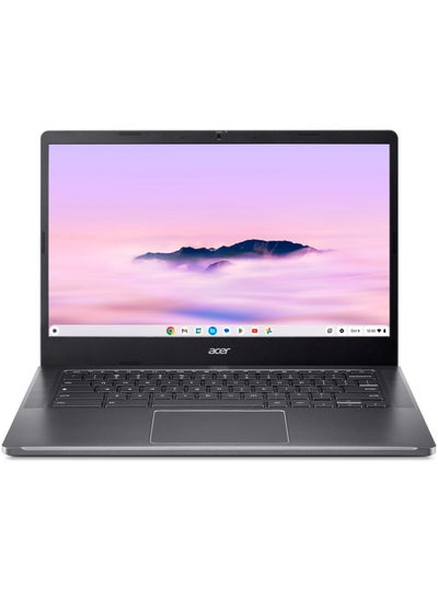 اشتري Chromebook Plus Laptop With 14-Inch Display,  Core i3-N305 Processor/8GB RAM/512GB SSD/Intel UHD 600 Graphics/Chrome OS English Grey في الامارات