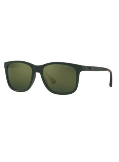 اشتري Unisex  Square Shape Acetate Sunglasses 4184 - Lens Size: 49 Mm - Matt Dark Green في السعودية