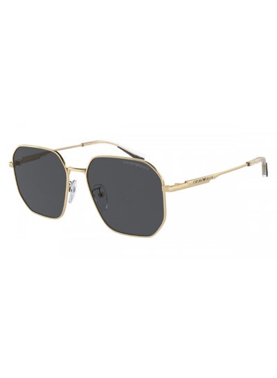 Buy Men's Pilot Shape Metal Sunglasses 2154D - Lens Size: 57 Mm - Shiny Pale Gold in Saudi Arabia